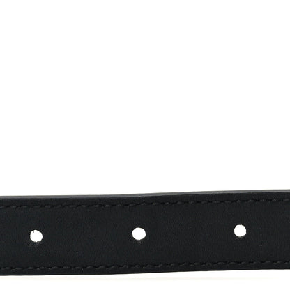 Gucci Moon Calfskin Pearl Double G 20mm Belt 80 32  Black Cream 4 of 6