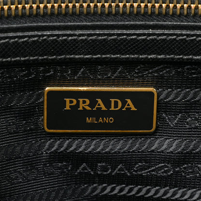 Prada Saffiano Small Galleria Double Zip Tote Black 8 of 17