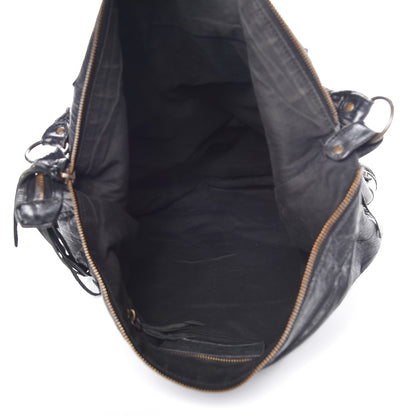 Balenciaga Agneau Classic Hardware Day Hobo Black 5 of 8