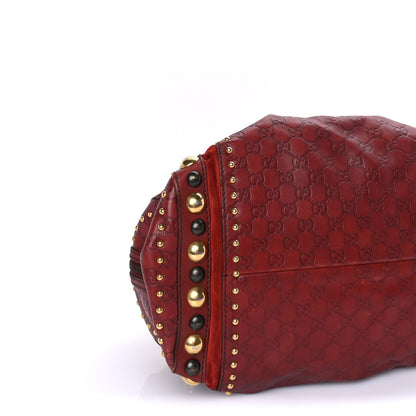 Gucci Calfskin Large Babouska Studded Boston Red 7 of 7