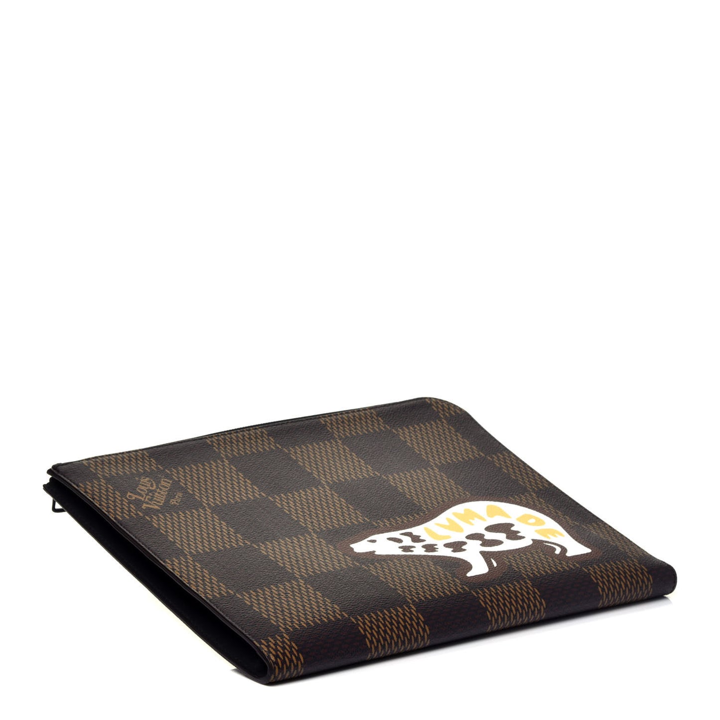 X NIGO Giant Damier Ebene Bear Pochette Jour GM