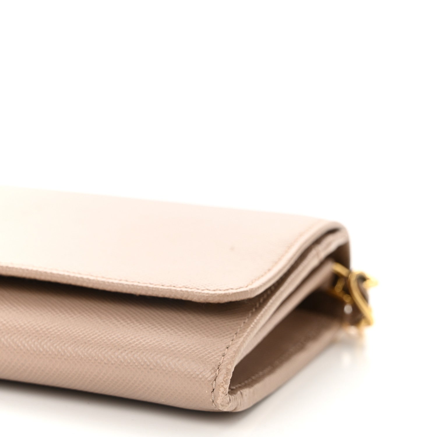 Prada Saffiano Metal Oro Chain Wallet Cammeo 9 of 10