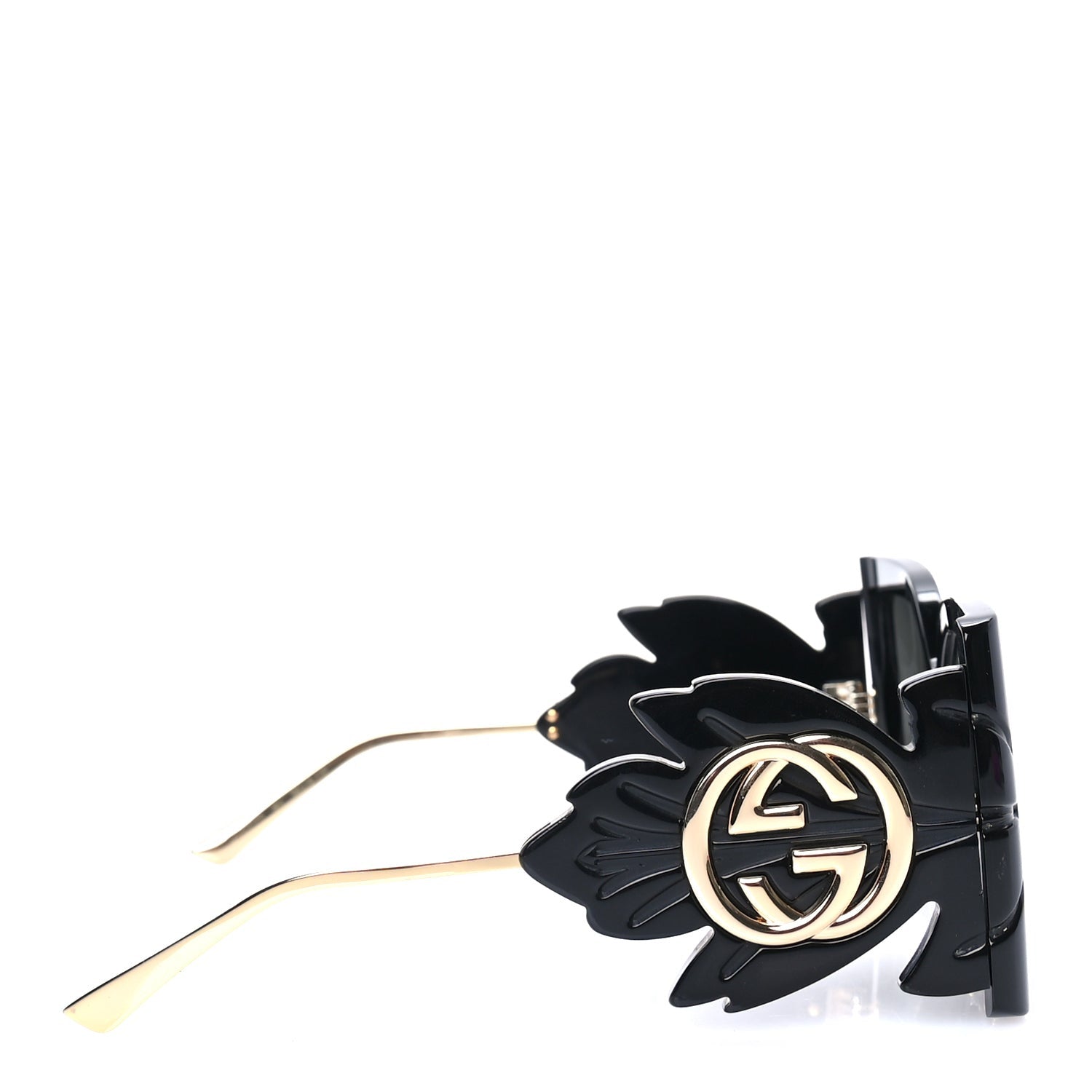 Gucci Acetate Square Frame Wing Sunglasses GG0535S  Black 3 of 7