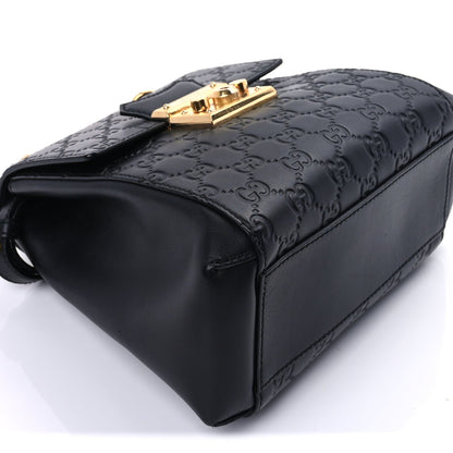 Gucci ssima Signature Padlock Backpack Black 8 of 8