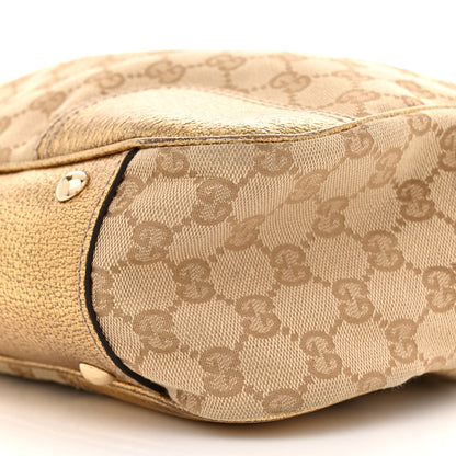 Gucci Monogram Medium Princy Tote Gold 10 of 19