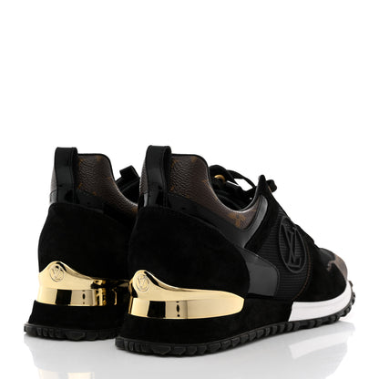 Louis Vuitton Suede Monogram Run Away Sneakers 37 Black 4 of 8