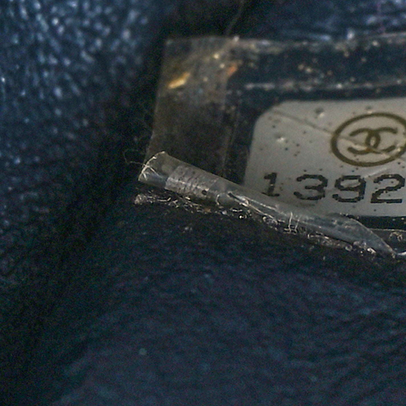 Patent Quilted Jumbo Single Flap Navy