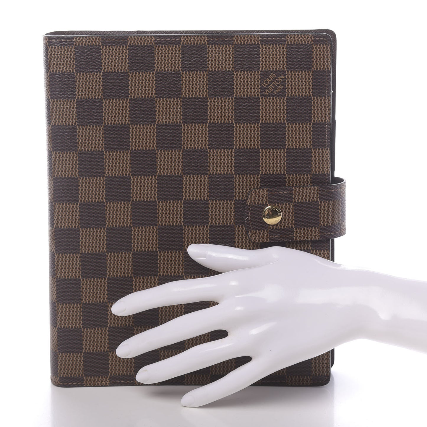 Damier Ebene Large Ring Agenda Cover