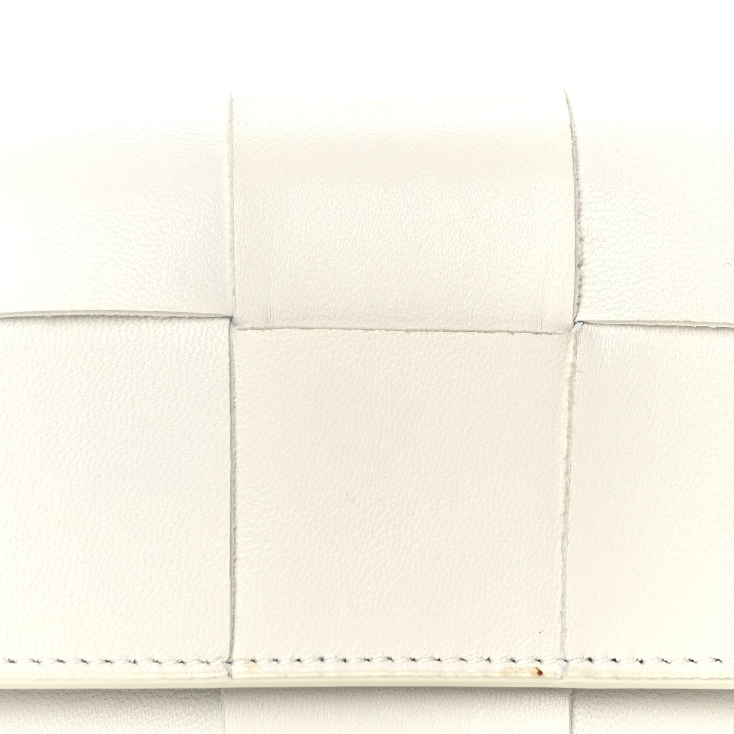 Bottega Veneta Nappa Maxi Intrecciato Trifold Zip Wallet White 2 of 7
