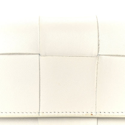 Bottega Veneta Nappa Maxi Intrecciato Trifold Zip Wallet White 2 of 7