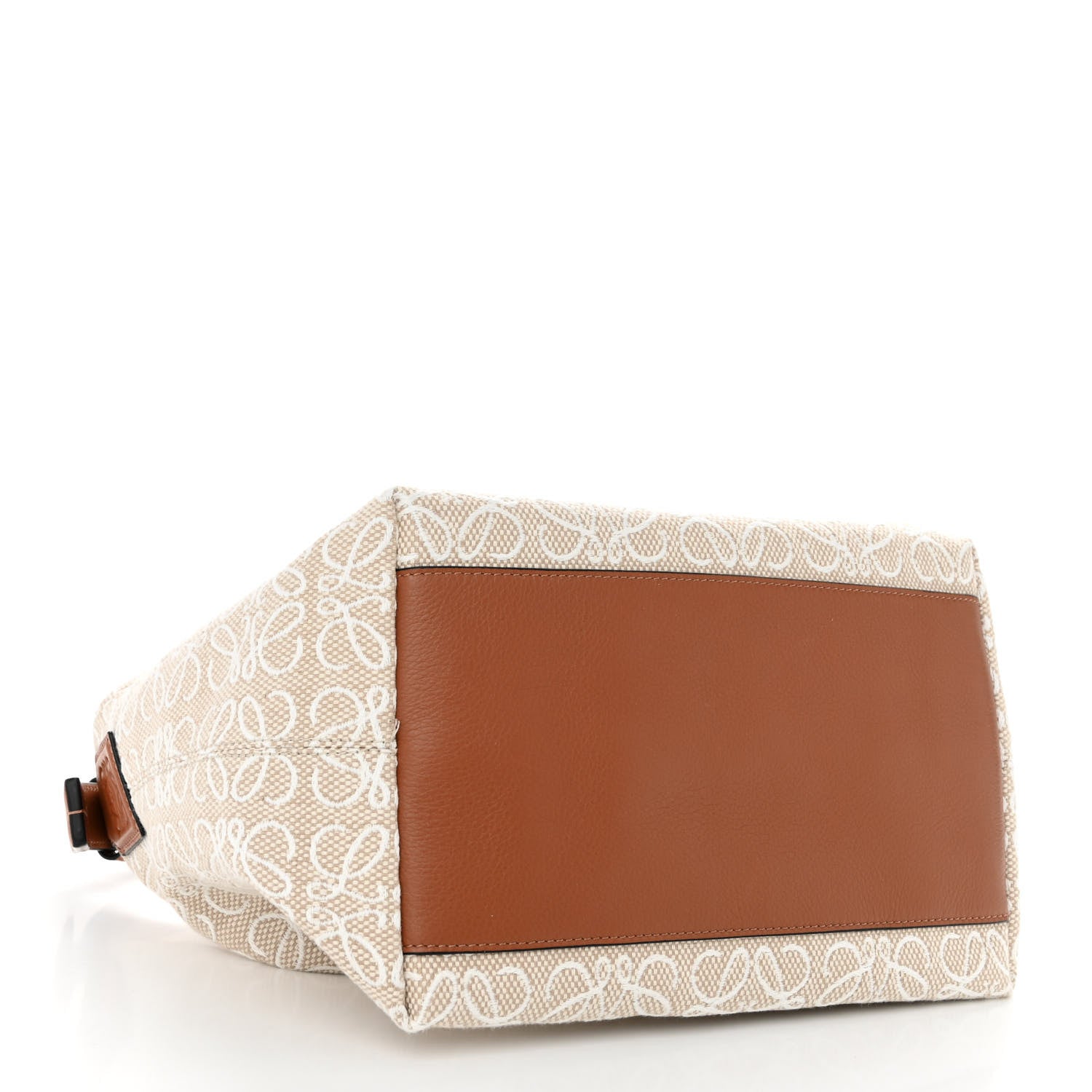 Loewe Jacquard Anagram Calfskin Medium Cubi Bag Ecru Tan 4 of 9