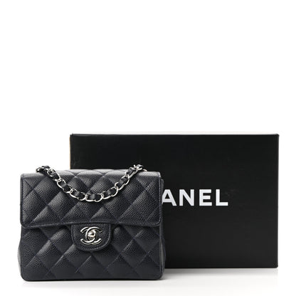 Chanel Caviar Quilted Mini Square Flap Navy 11 of 11