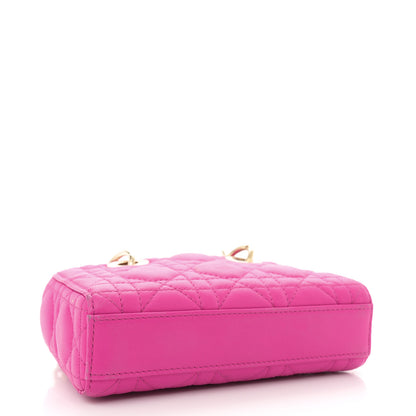 Christian Dior Lambskin Cannage Micro Lady D-Joy Rani Pink 4 of 16