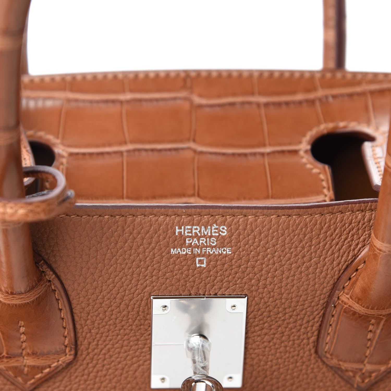 Hermes Togo Matte Alligator Birkin Touch 30 Gold 8 of 11