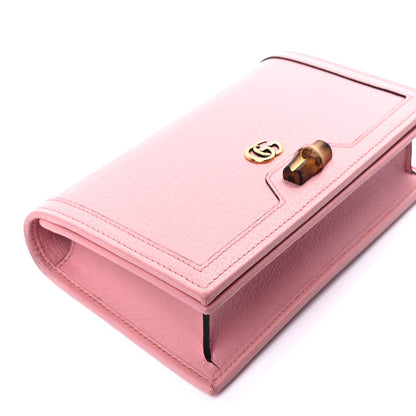 Gucci Textured Dollar Calfskin Mini Diana Chain Bag Wild Rose 7 of 8