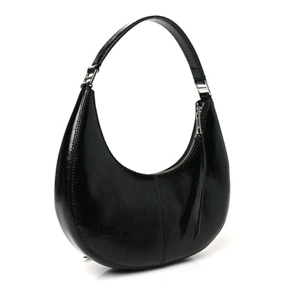 Marc Jacobs Crinkled Calfskin Crusier Crescent Bag Black 3 of 10