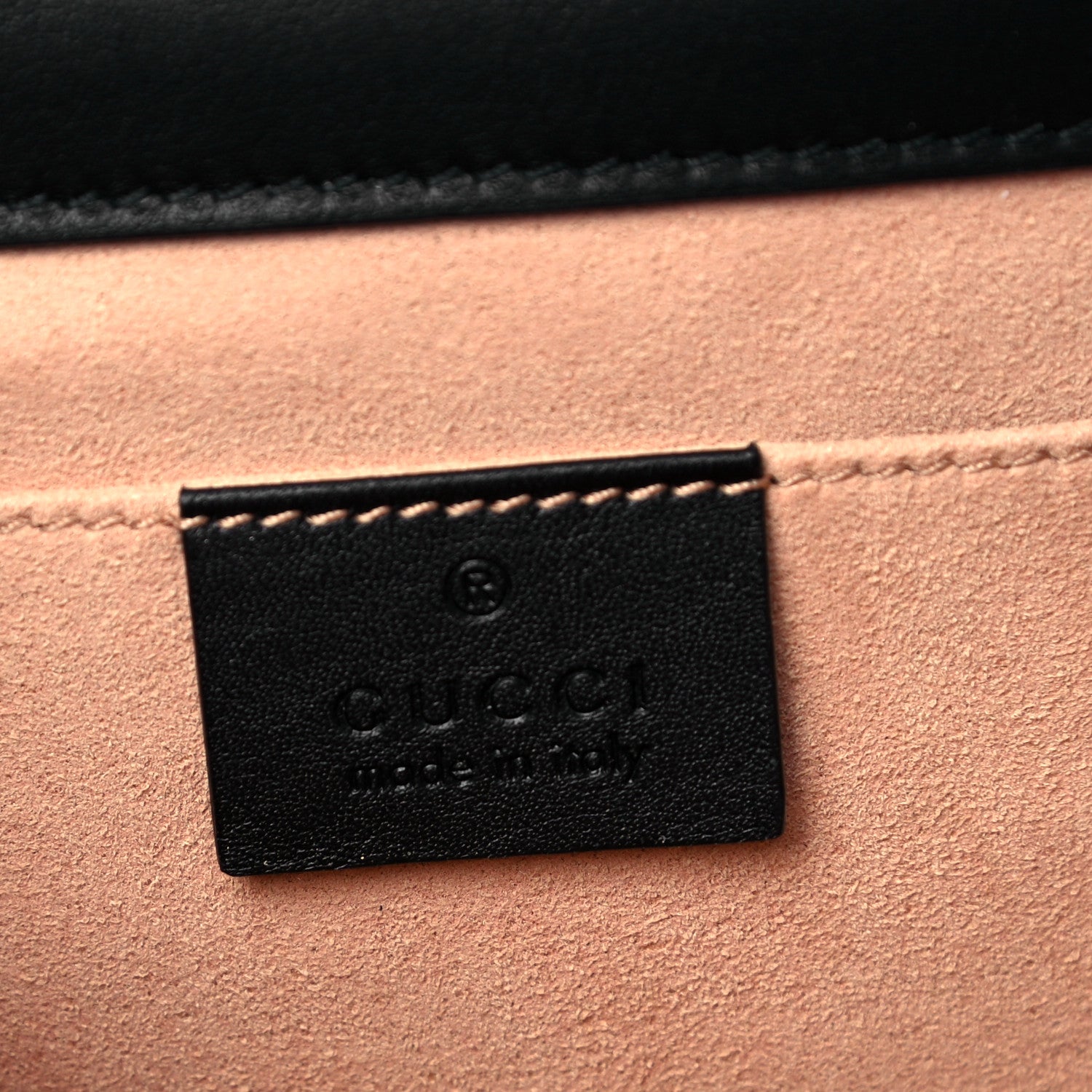 Gucci GG Supreme Monogram Bees Small Padlock Shoulder Bag Black 6 of 9