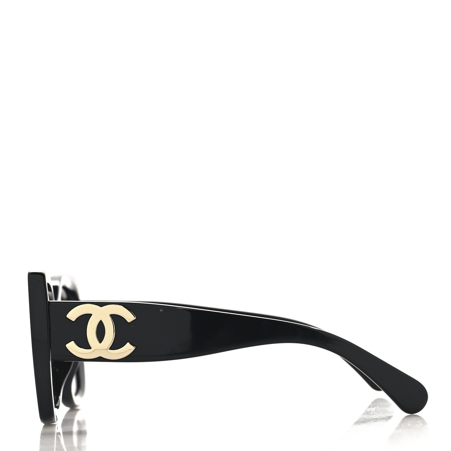 Chanel Square Polarized CC Sunglasses 5494-A Black 3 of 7