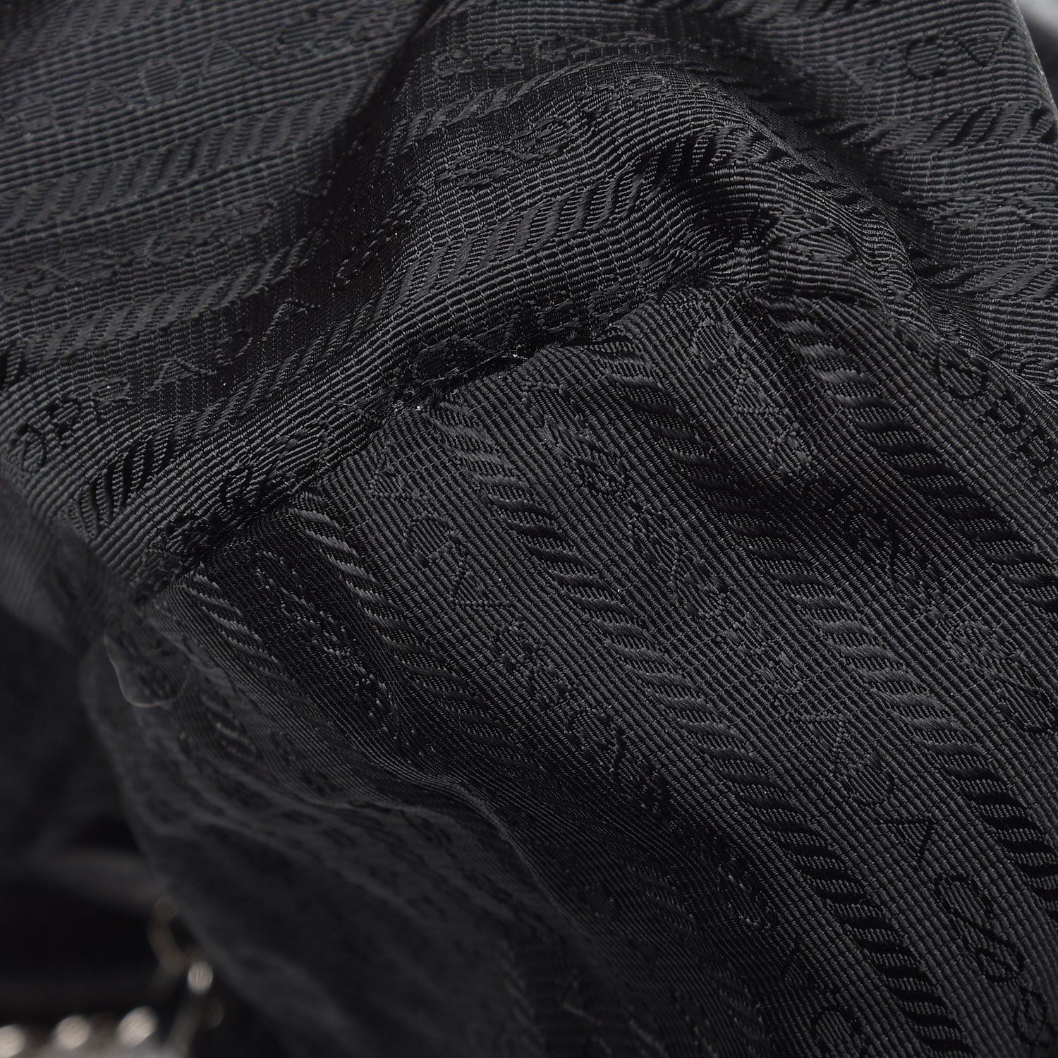 Prada Cervo Lux Chain Shoulder Bag Nero Black 10 of 10