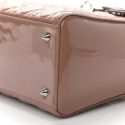 Christian Dior Patent Cannage Medium Lady Dior Brown 9 of 11