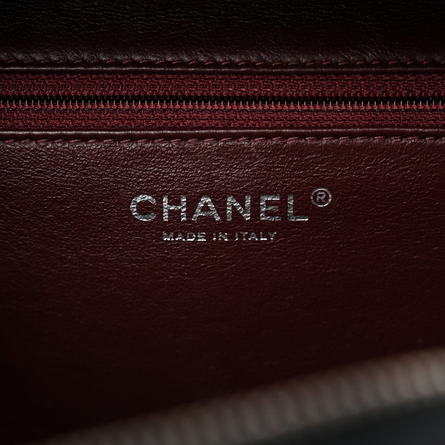 Lambskin Quilted Medium Trendy CC Bowling Bag Navy