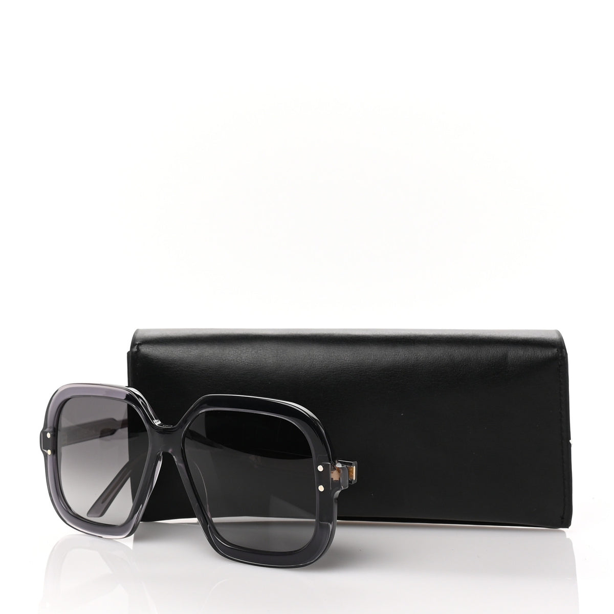 Christian Dior Acetate Cannage DiorHighlight S1I Square Sunglasses Grey 6 of 6