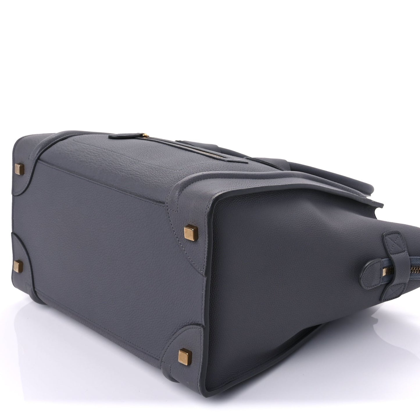 Drummed Calfskin Mini Luggage  Kohl
