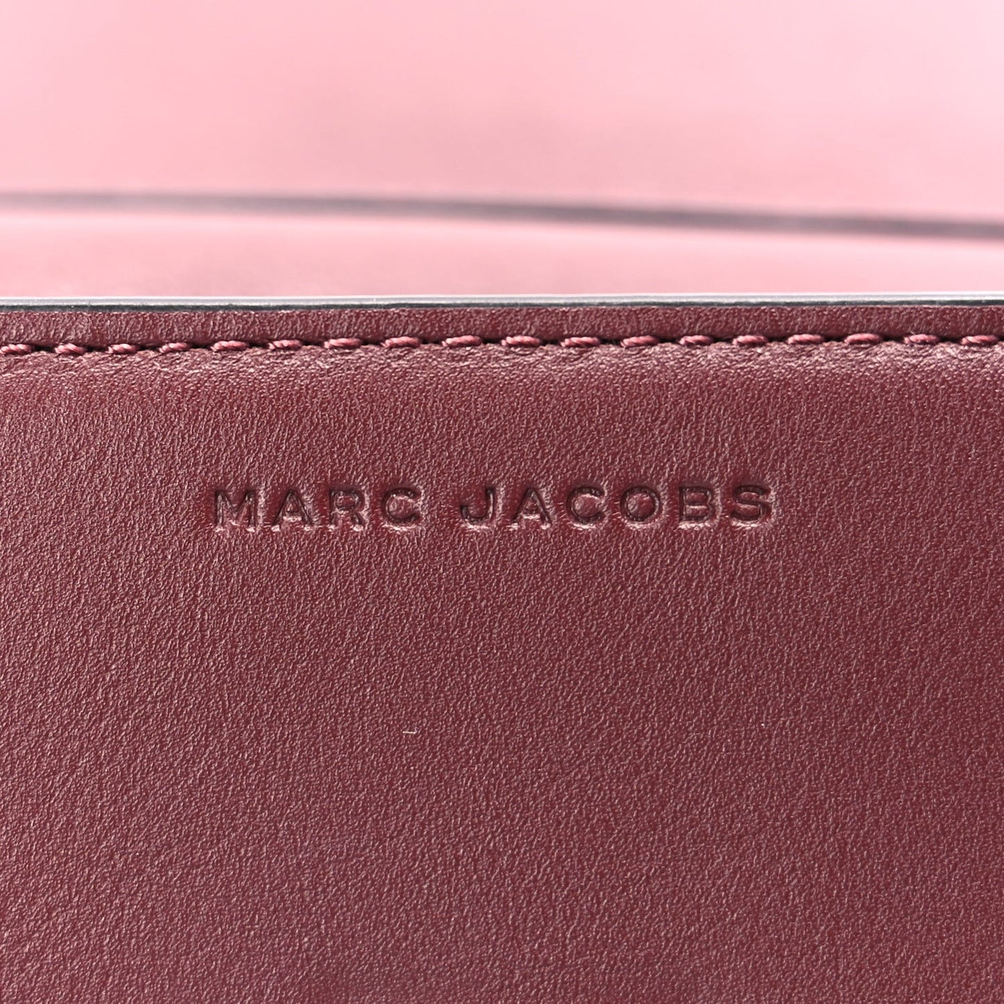 Calfskin West End Chain Wallet  Burgundy