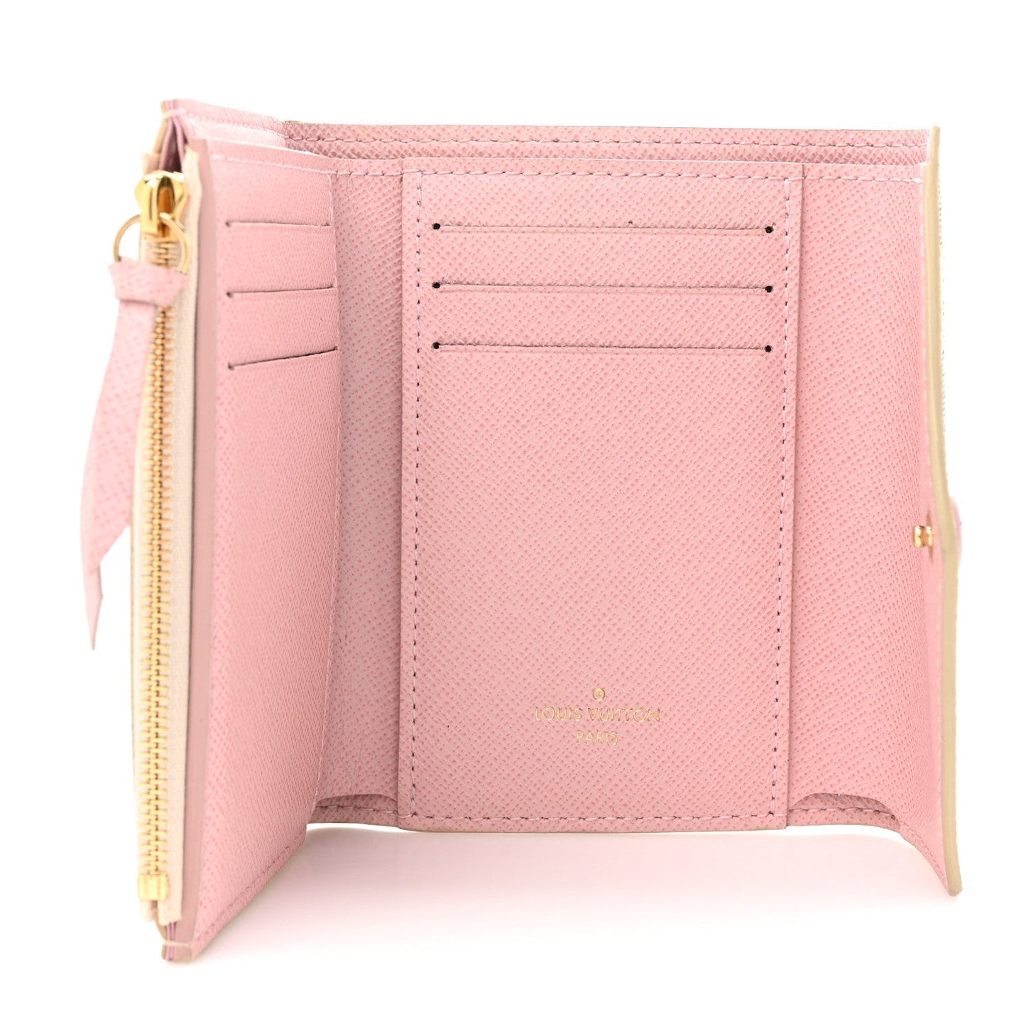 Damier Azur Victorine Wallet Rose Ballerine