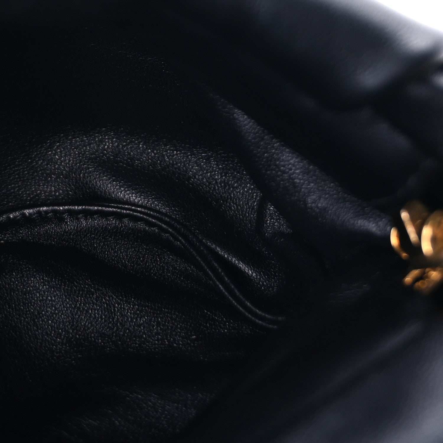 Burberry Smooth Calfskin Rose Clutch Black 4 of 7