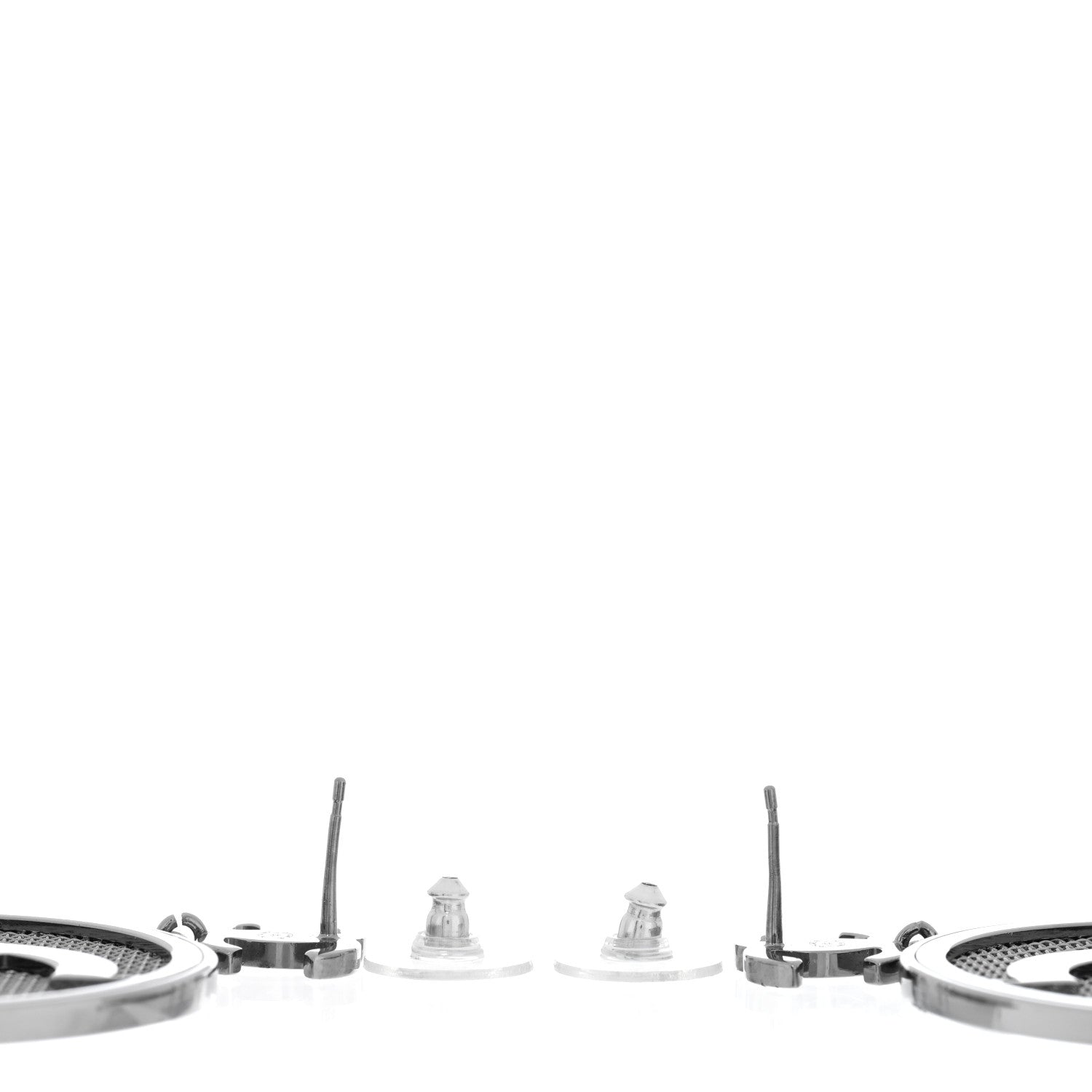 Chanel Ruthenium CC Drop Earrings 3 of 4