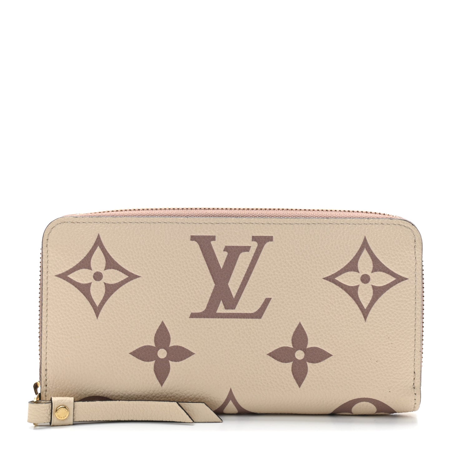 Empreinte Monogram Giant Zippy Wallet Creme Bois De Rose