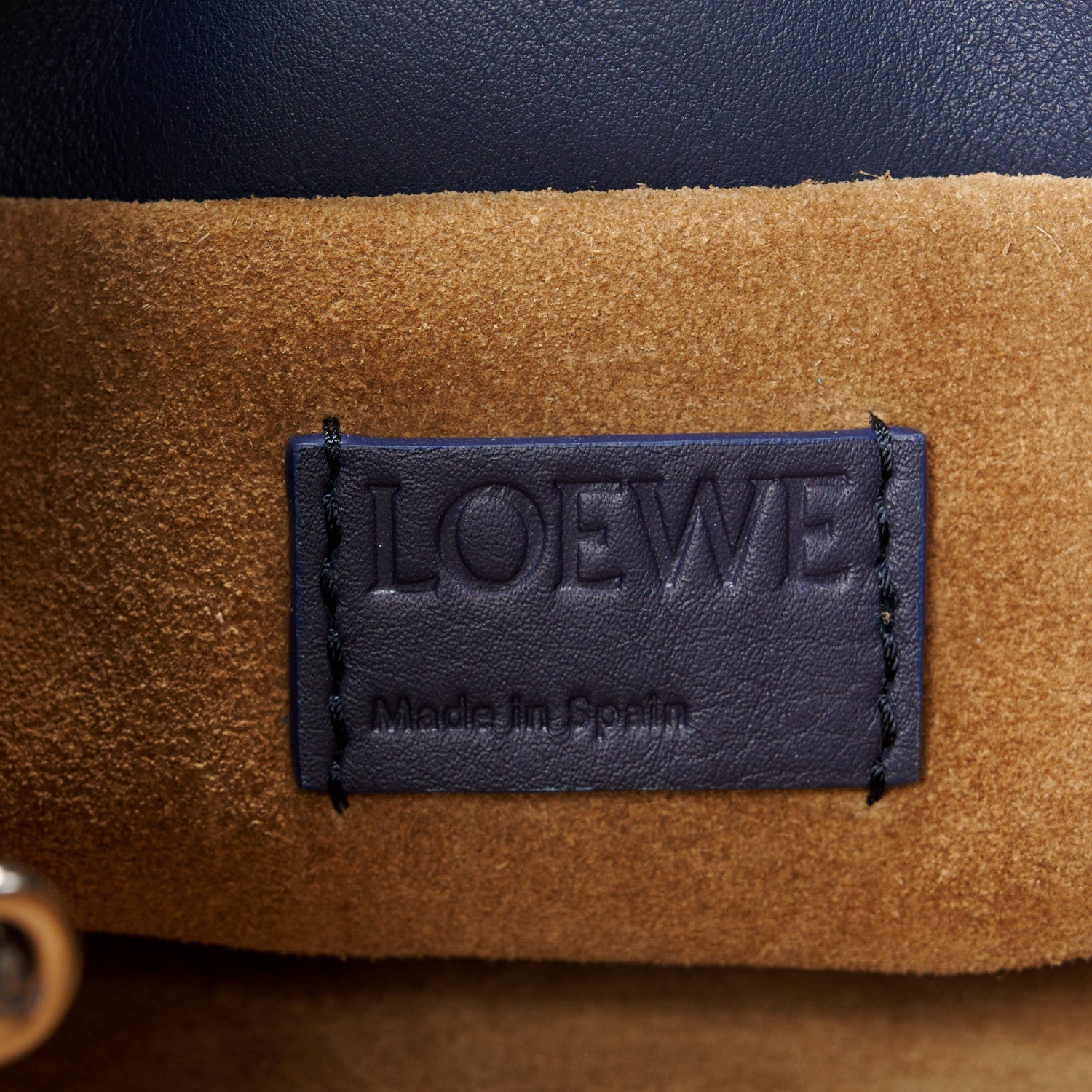 Loewe Calfskin Mini Flamenco Knot Clutch Abyss Blue 6 of 10