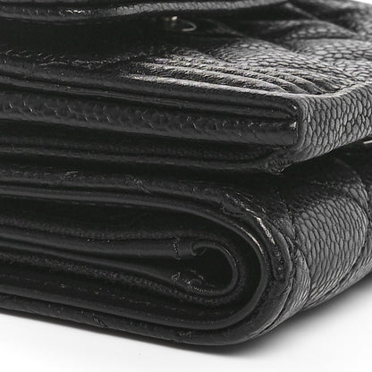 Chanel Caviar Quilted Small Boy Flap Wallet Black 10 of 11