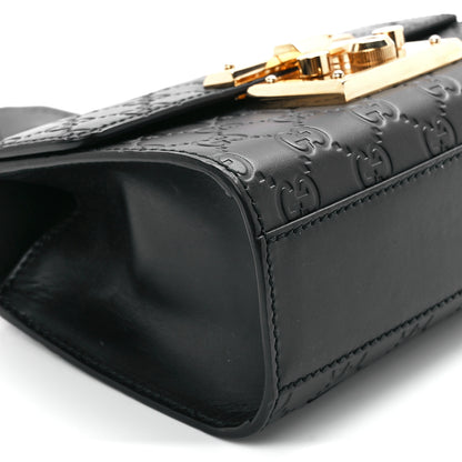 Gucci Guccissima Small Padlock Shoulder Bag Black 11 of 11