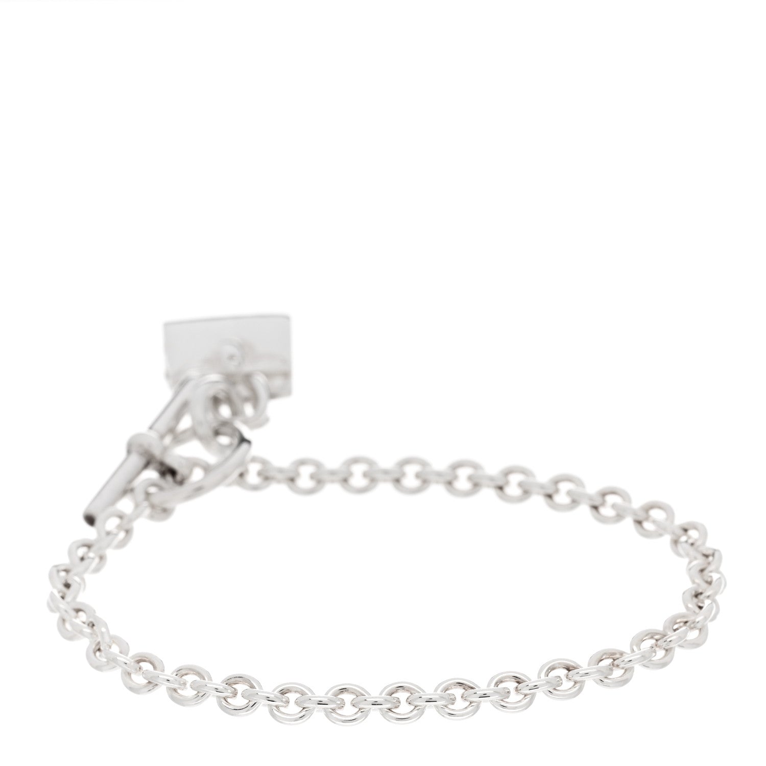 Hermes Sterling Silver TPM Birkin Amulette Bracelet SH 2 of 4