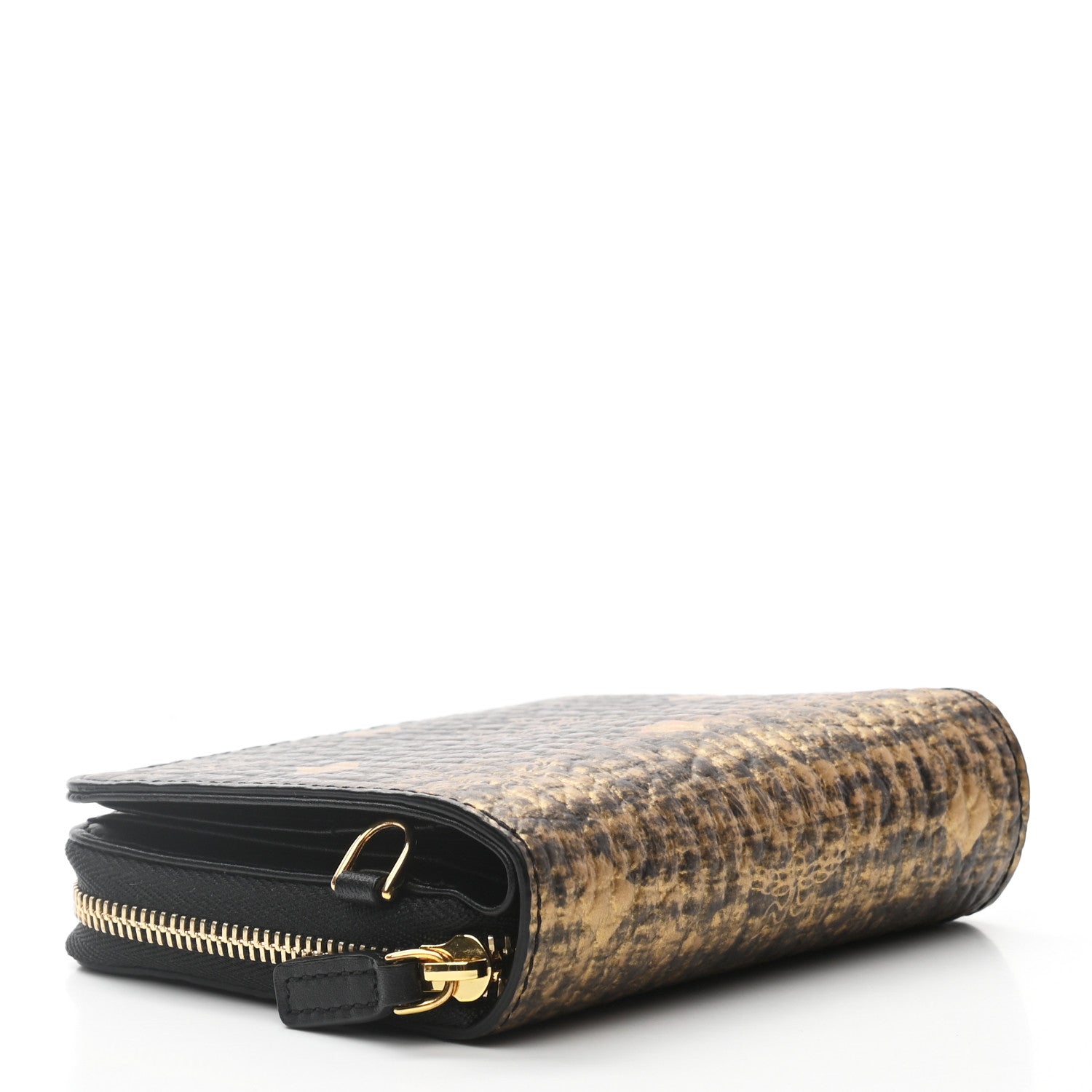 MCM Gradation Visetos Compact Wallet Black Gold 5 of 9
