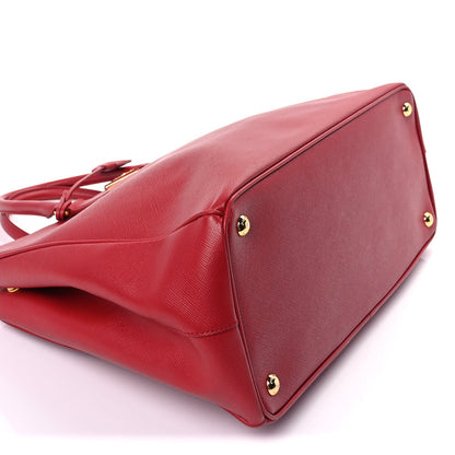 Prada Saffiano Lux Large Galleria Double Zip Tote Fuoco 7 of 8