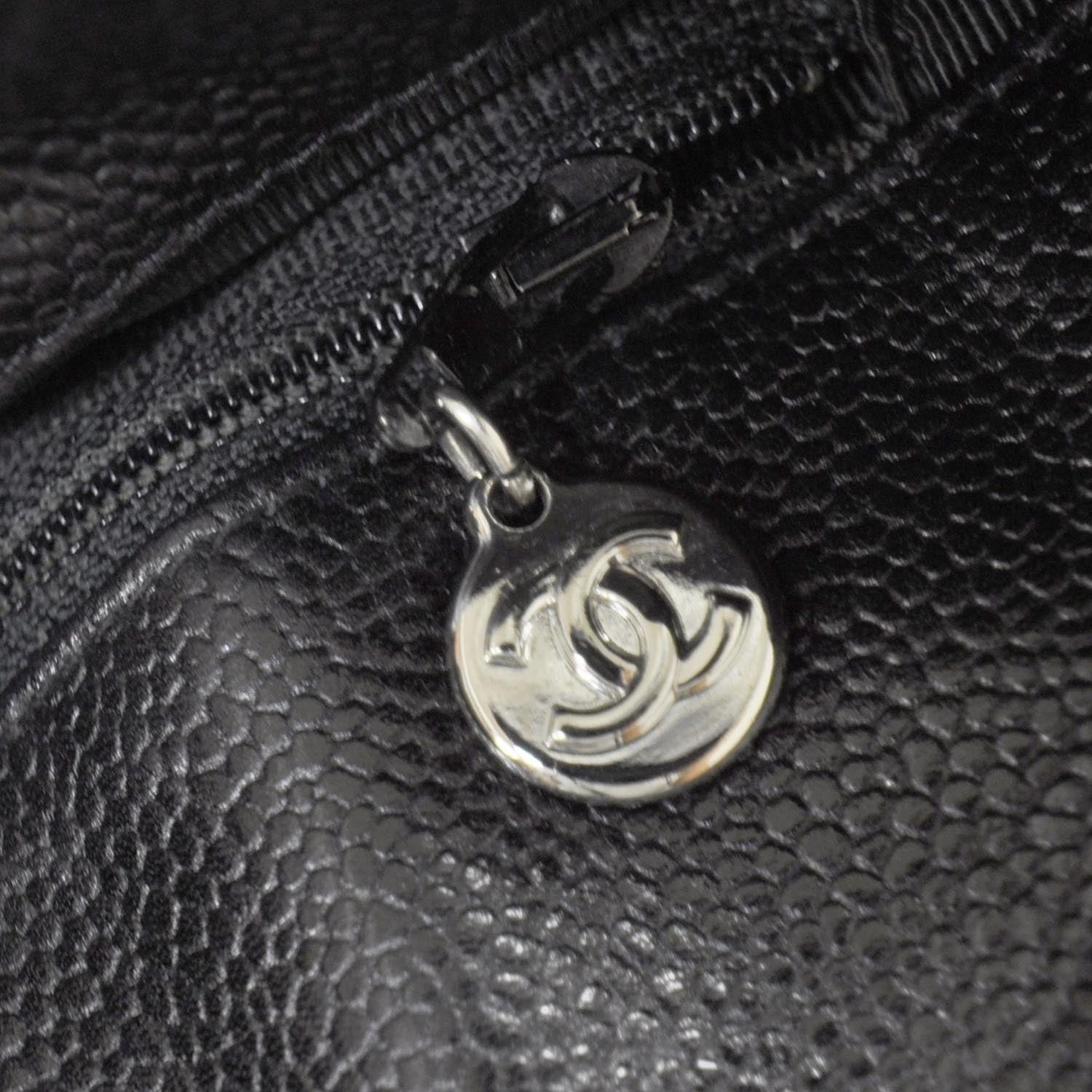 Chanel Caviar Flap Shoulder Bag Black SHW 9 of 10