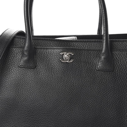 Chanel Deerskin Cerf Executive Shopper Tote Black 9 of 10