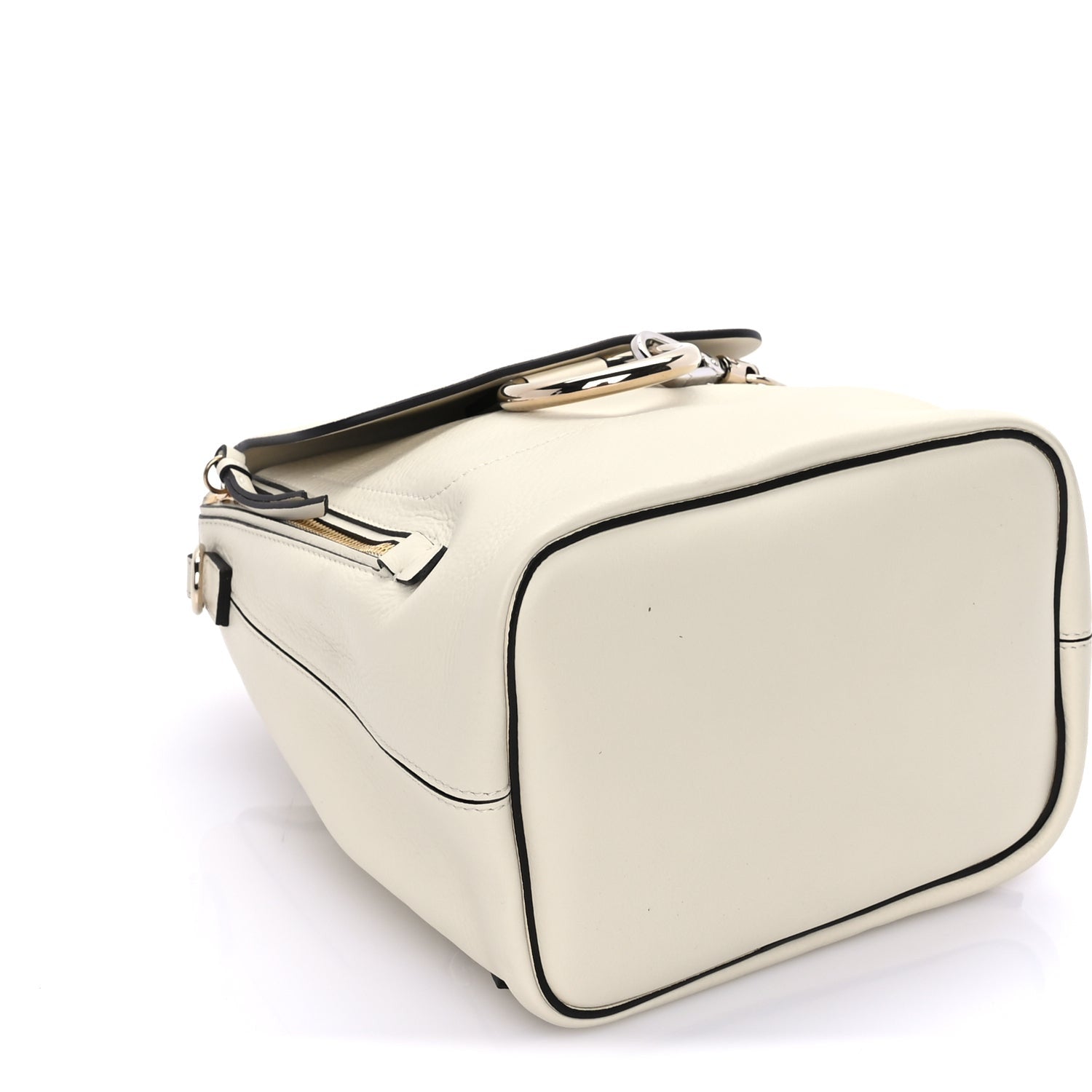 Chloe Suede Calfskin Small Faye Backpack  Off White 7 of 7