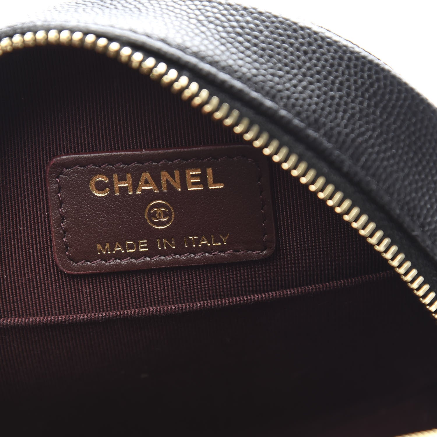 Chanel Caviar Quilted Round Clutch With Chain Black 6 of 11