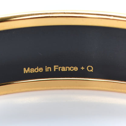 Hermes Enamel Printed Caleche Medium Bracelet 70 Malachite 5 of 5