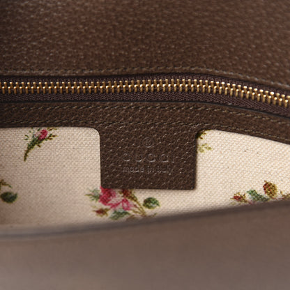 Gucci Calfskin Embroidered Sylvie Belt Bag 85 34 Brown 8 of 11