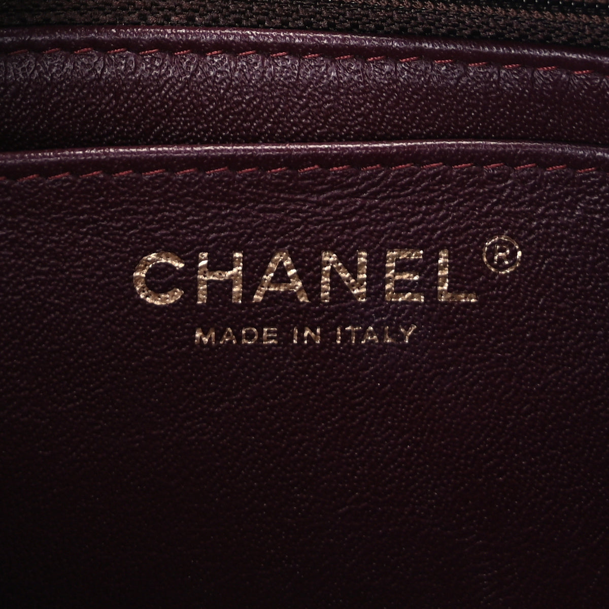 Lambskin Chevron Quilted Mini Square Flap  Black