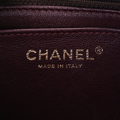 Chanel Lambskin Chevron Quilted Mini Square Flap  Black 5 of 8
