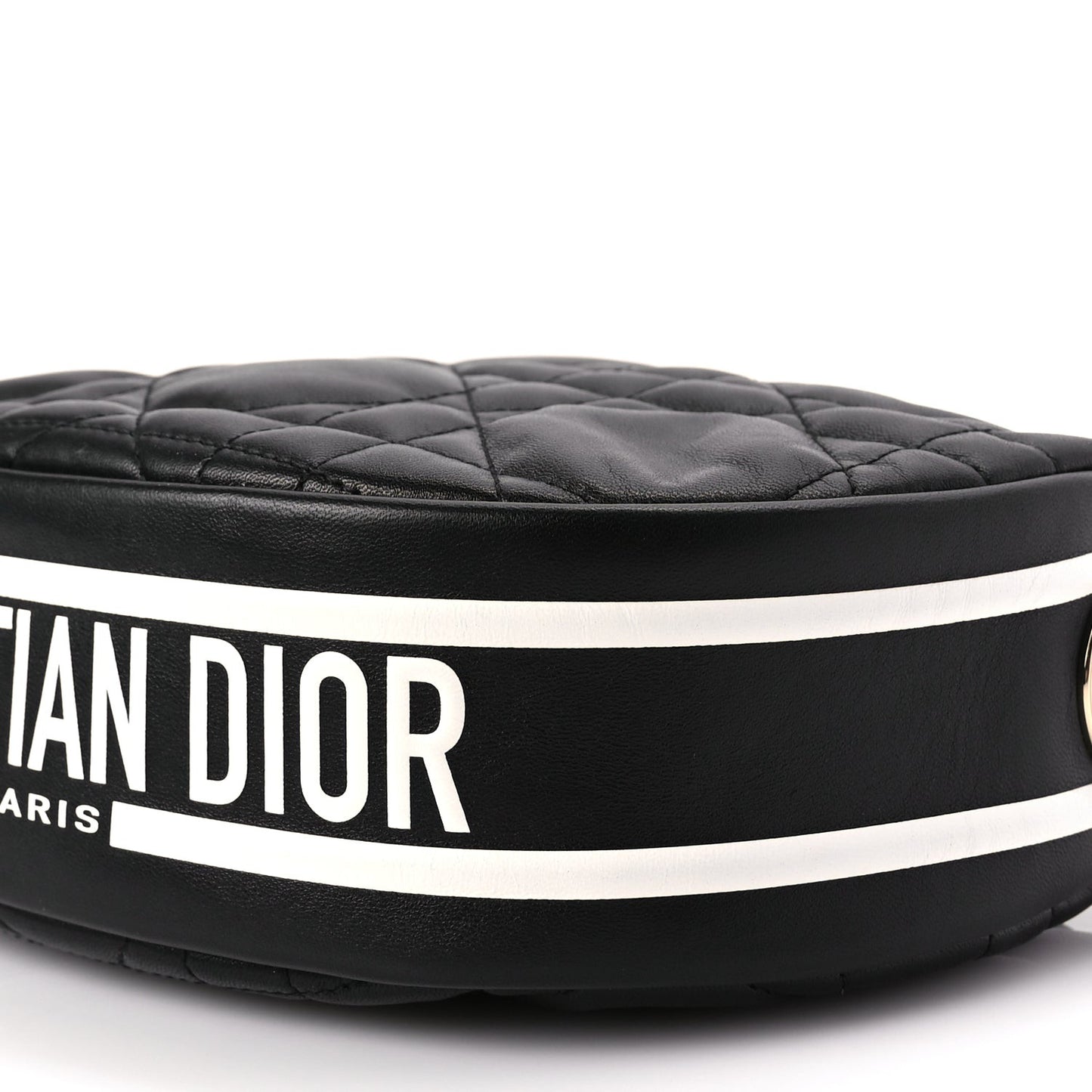 Lambskin Cannage Small Dior Vibe Hobo Bag Black