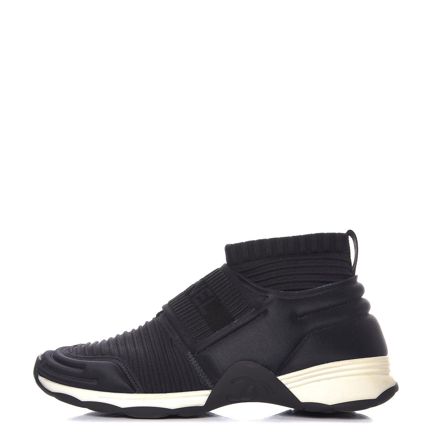 Stretch Fabric CC Sneakers 36 Black