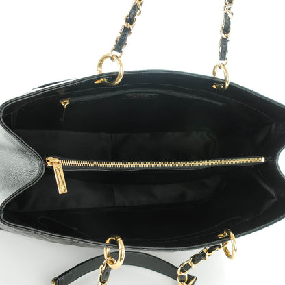 Chanel Caviar Quilted XL Grand Shopping Tote GST Black 5 of 7
