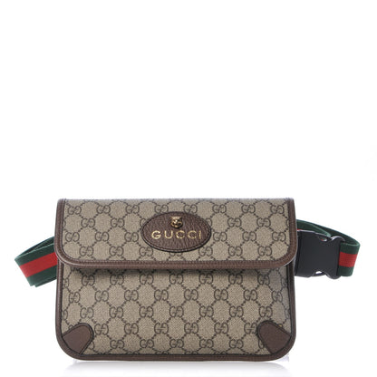 Gucci GG Supreme Monogram Neo Vintage Web Belt Bag Brown 1 of 7